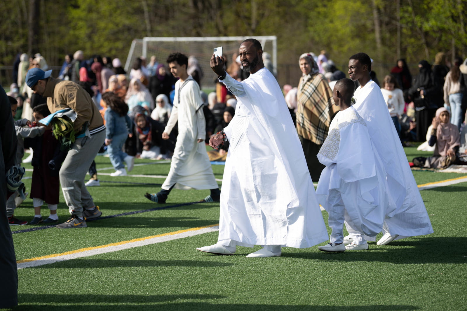 Eid prayer celebration at Malden Islamic Center 2